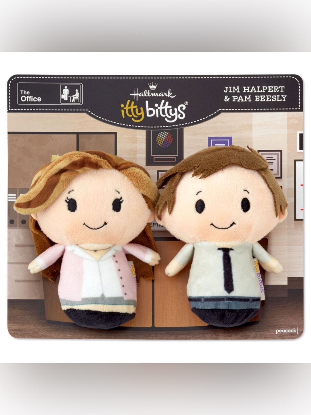 Hallmark itty bittys® The Office TV Show Pam & Jim - 2 Itty Bitty Plush Toys Set